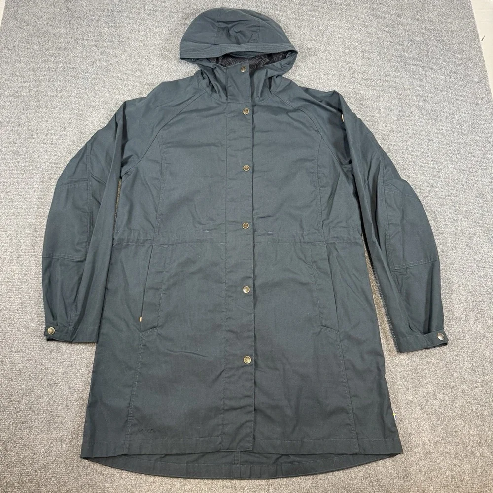 Fjallraven Karla Lite Jacket Womens Small Blue G-1000 Outdoors Full Zip‎